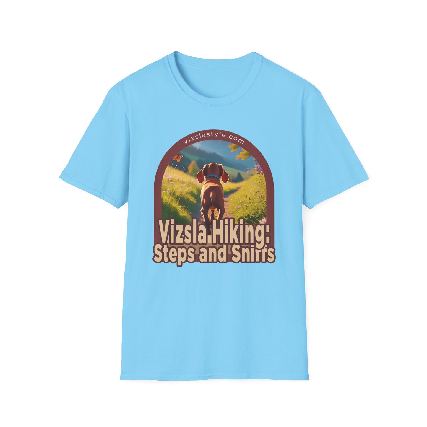 Vizsla Hiking: Steps And Sniffs Puppy t-shirt