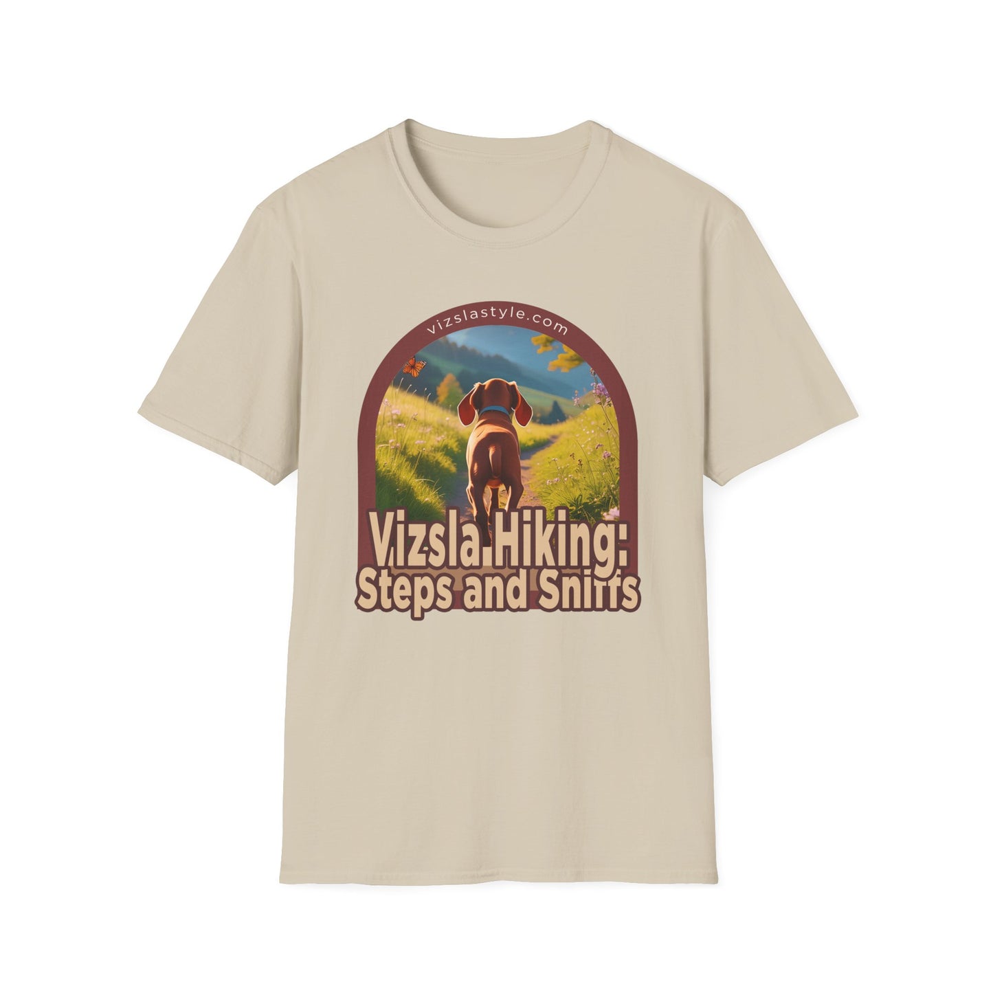 Vizsla Hiking: Steps And Sniffs Puppy t-shirt