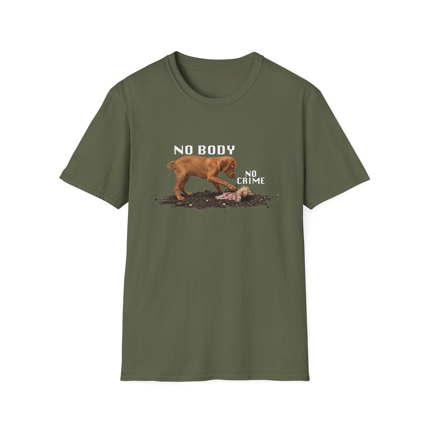 Vizsla Puppy 'No Body No Crime' T-Shirt