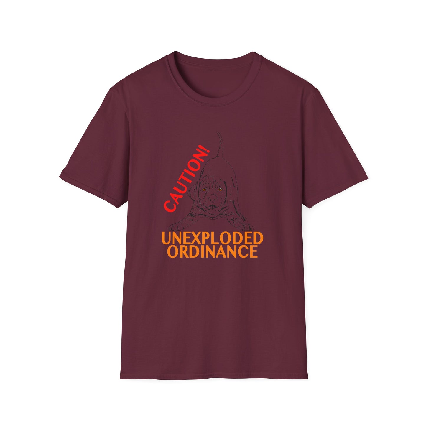 Vizsla Puppy 'Caution! Unexploded Ordinance' T-Shirt
