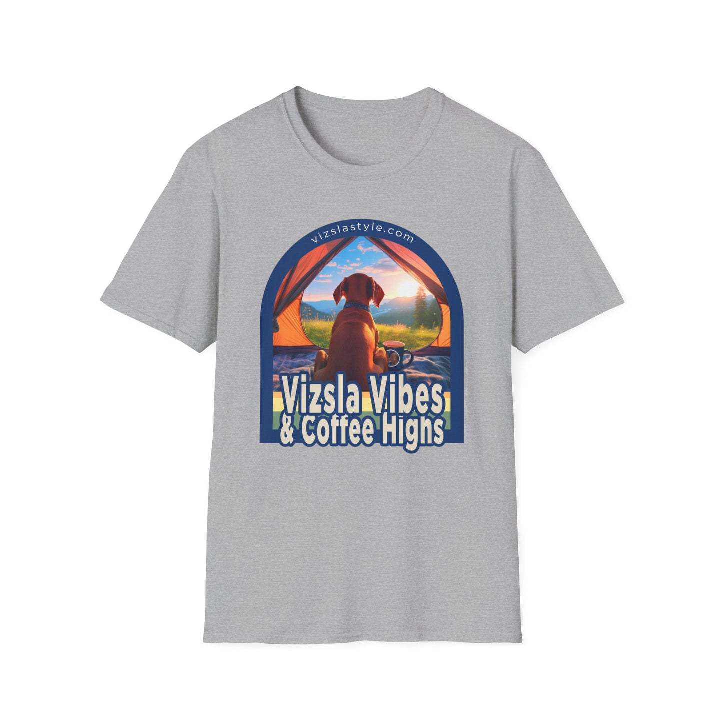 Vizsla Vibes & Coffee Highs! t-shirt