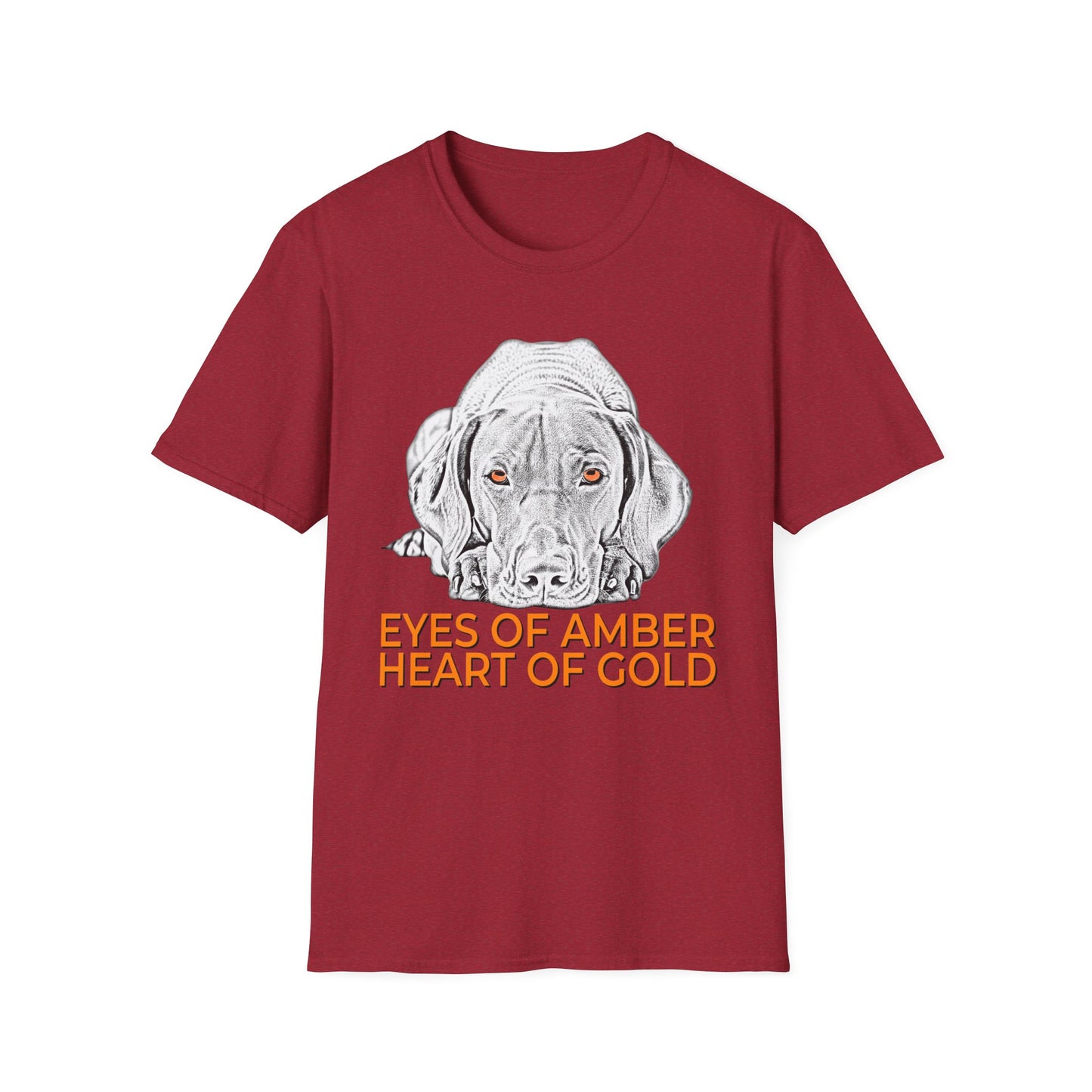 Vizsla T-Shirt — "Eyes of Amber, Heart of Gold" Dog Lover Tee
