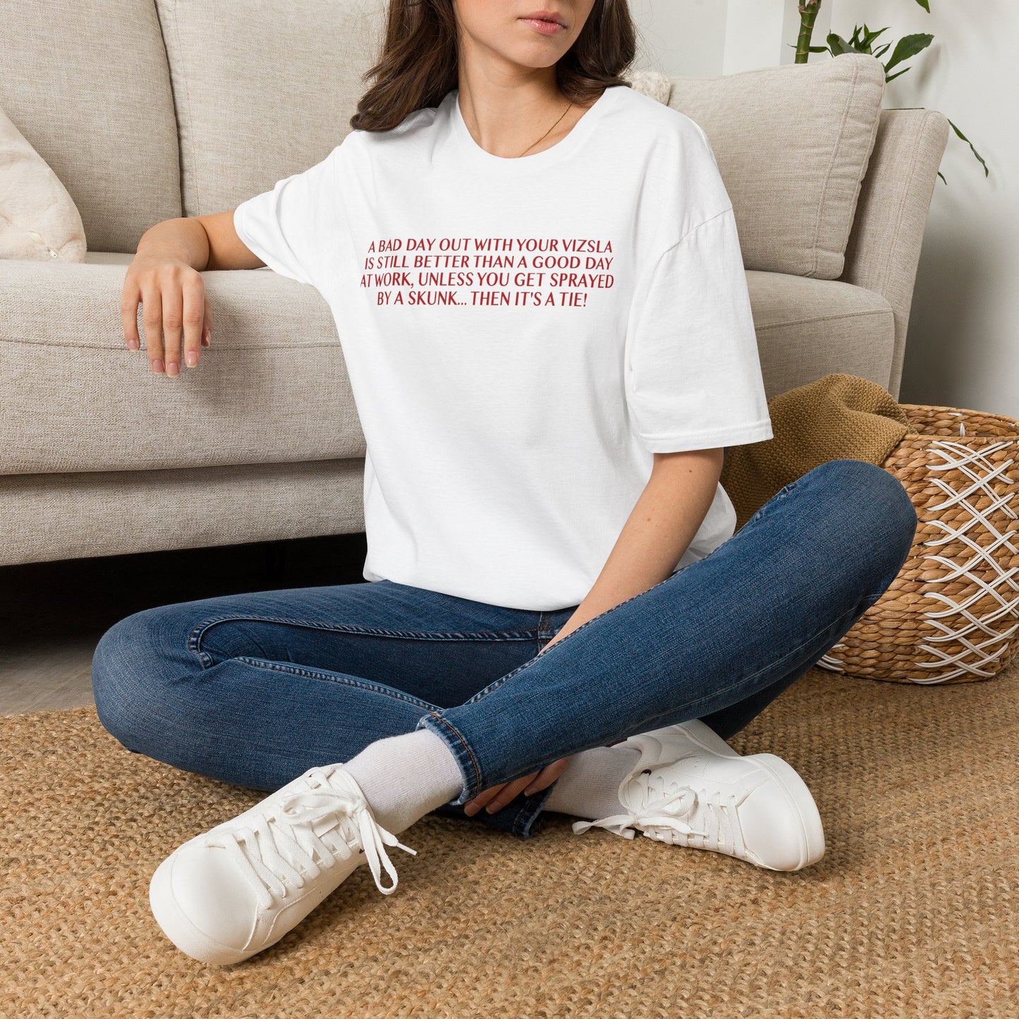 Funny Vizsla T-Shirt - A Bad Day Out Design