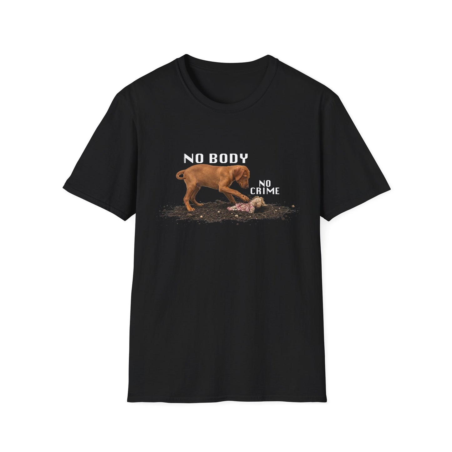 Vizsla Puppy 'No Body No Crime' T-Shirt