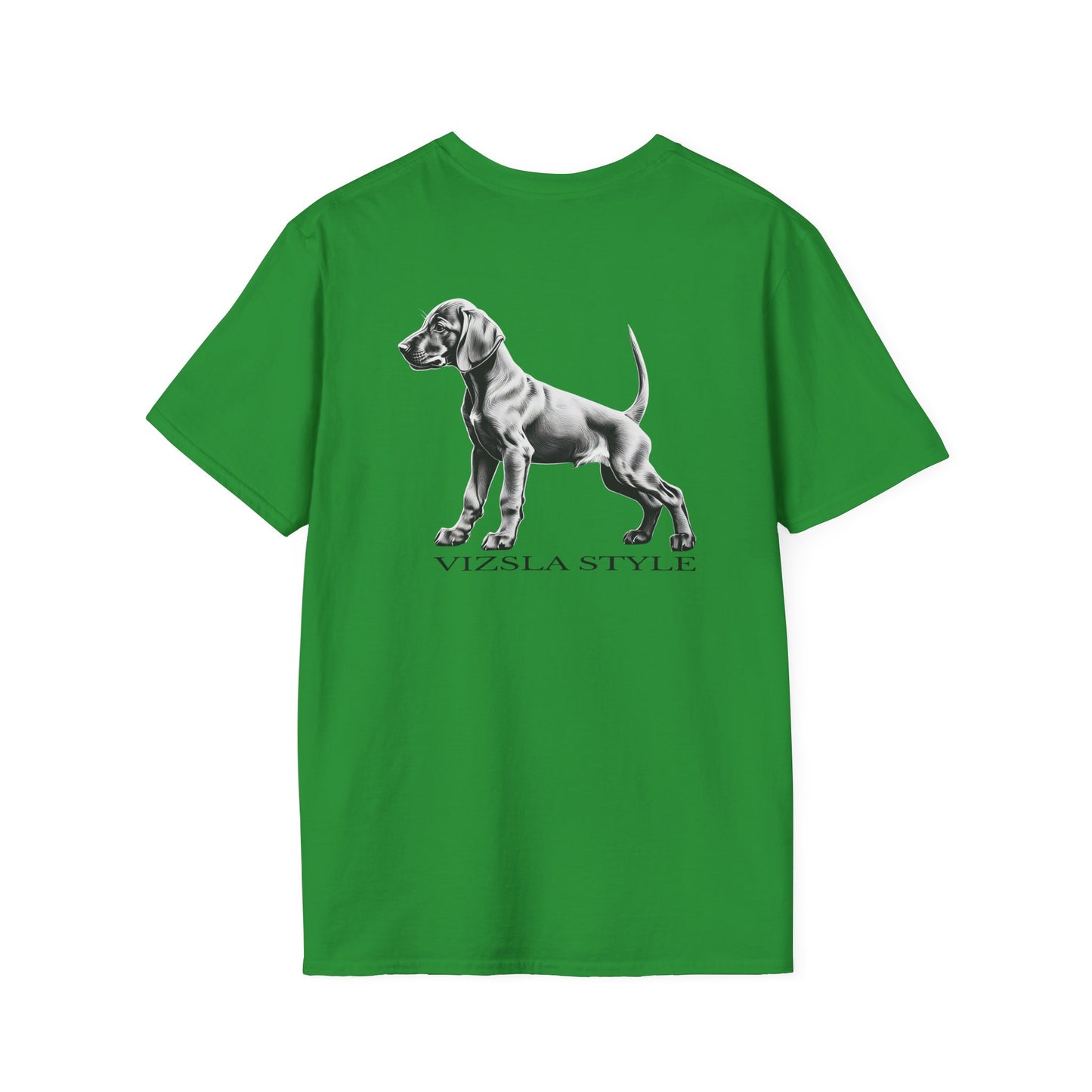 Vizsla Style Puppy w/ Dark Text T-Shirt 2- Sided