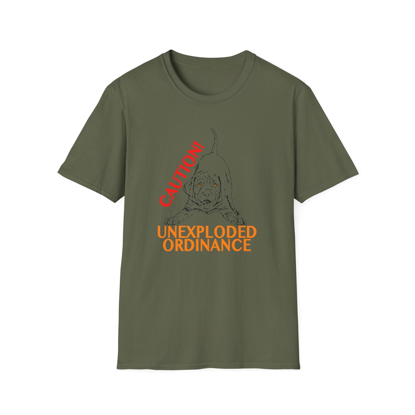 Vizsla Puppy 'Caution! Unexploded Ordinance' T-Shirt
