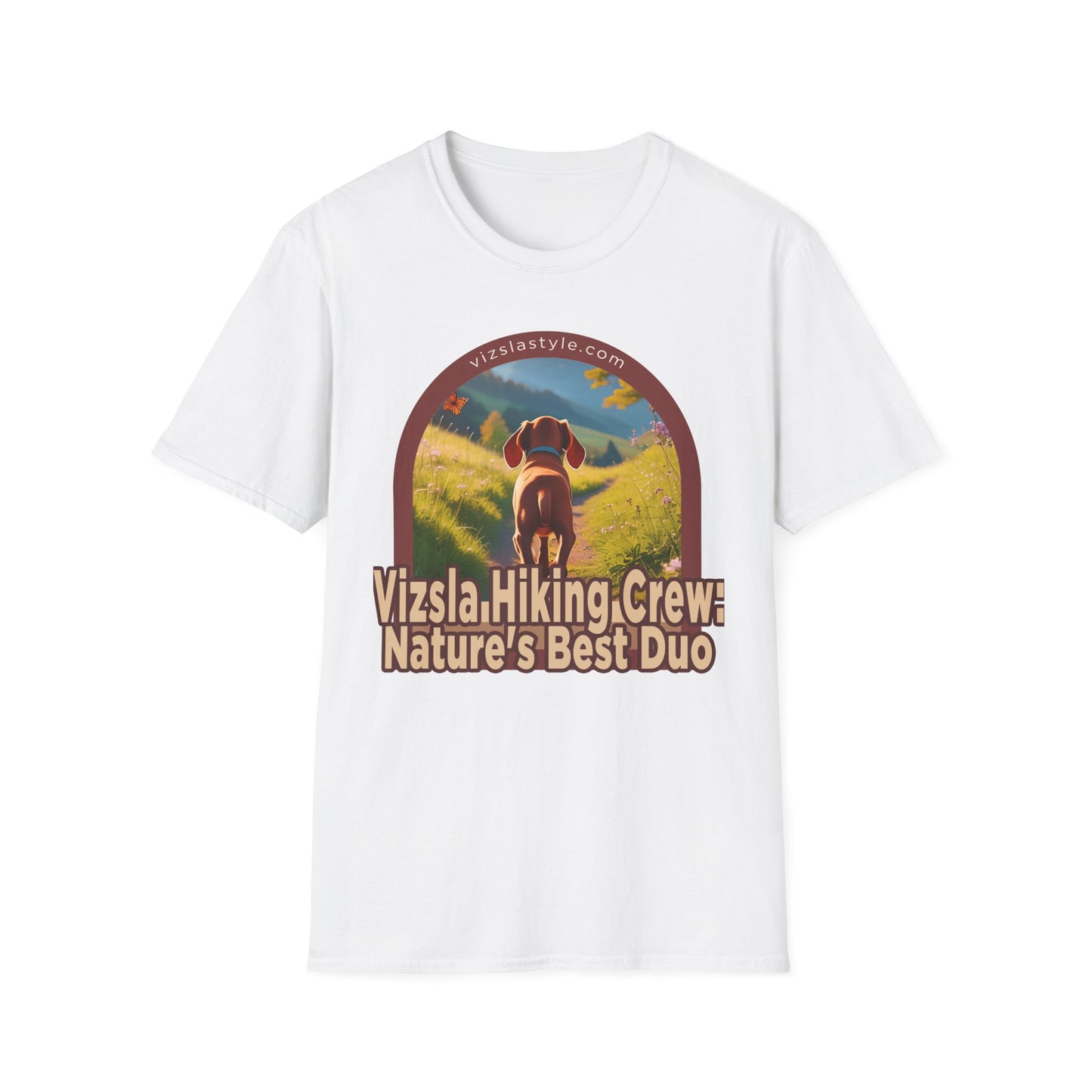 Vizsla Hiking Crew: Nature's Best Duo Puppy t-shirt