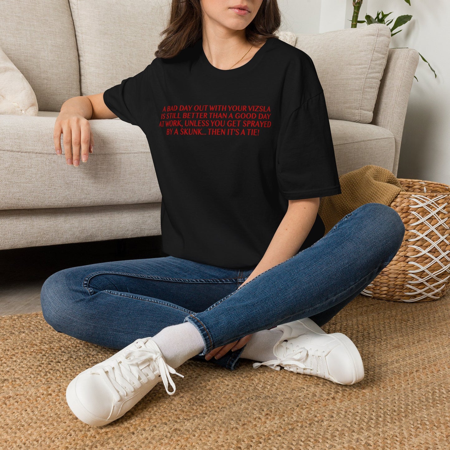 Funny Vizsla T-Shirt - A Bad Day Out Design