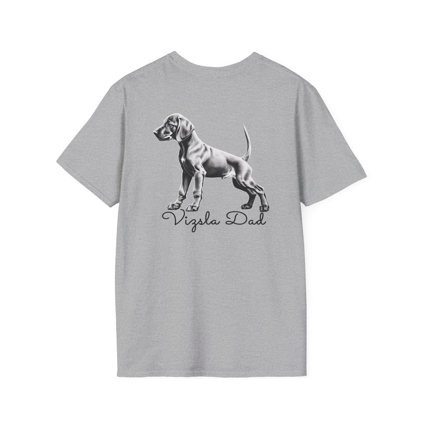 Vizsla Style - Vizsla Dad & Puppy w/ Dark Text T-Shirt
