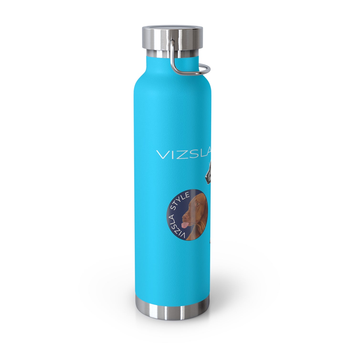 Vizsla Style Puppy w/ Logo - Stylish Copper Insulated Water Bottle