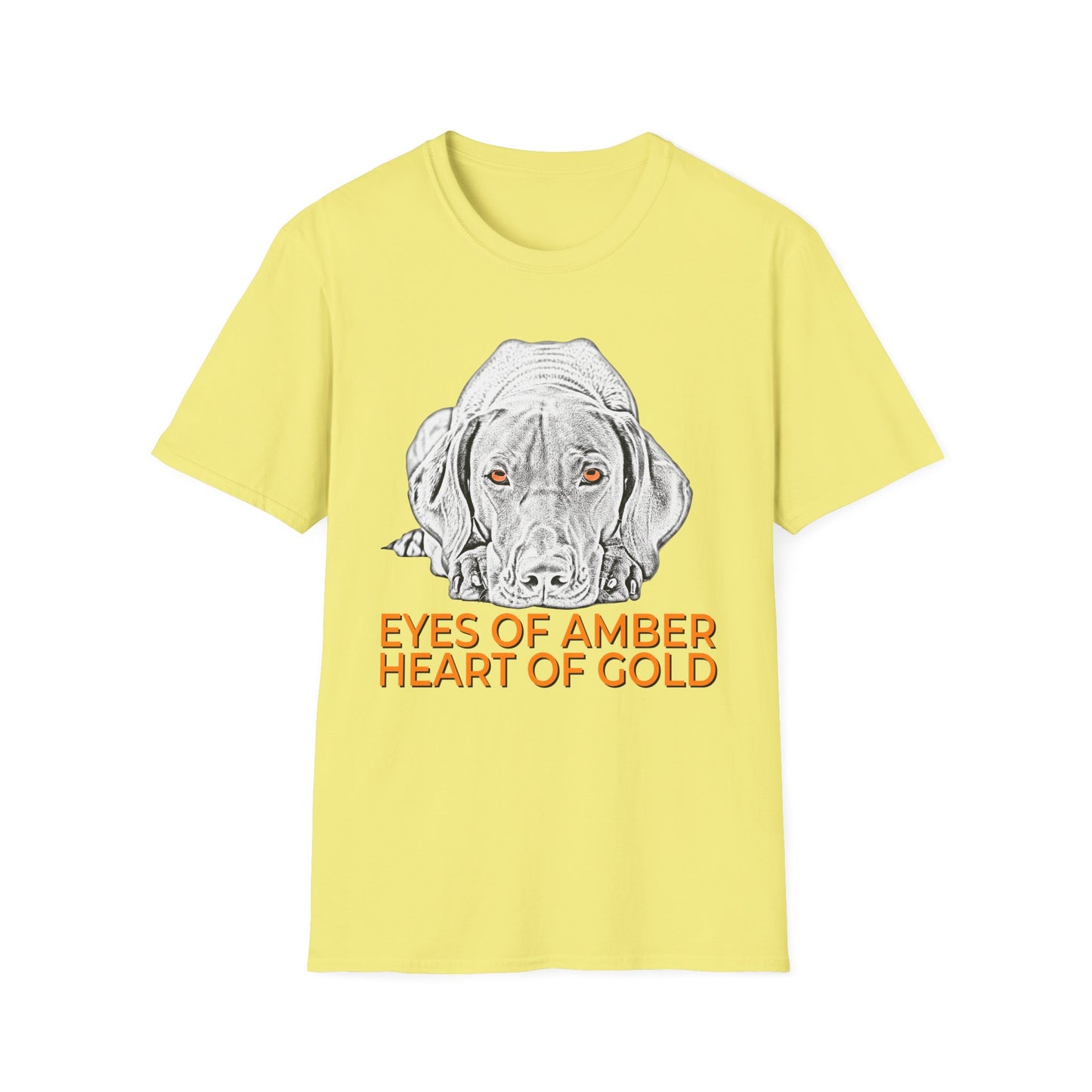 Vizsla T-Shirt — "Eyes of Amber, Heart of Gold" Dog Lover Tee