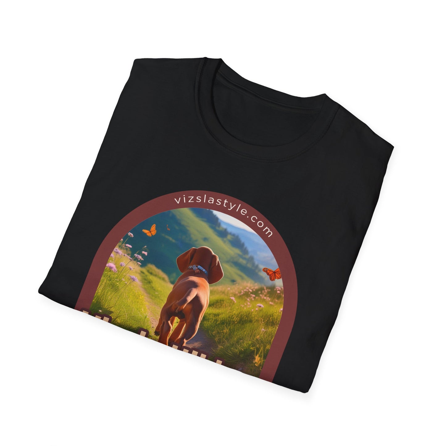 Vizsla Hiking: Steps And Sniffs Dog t-shirt