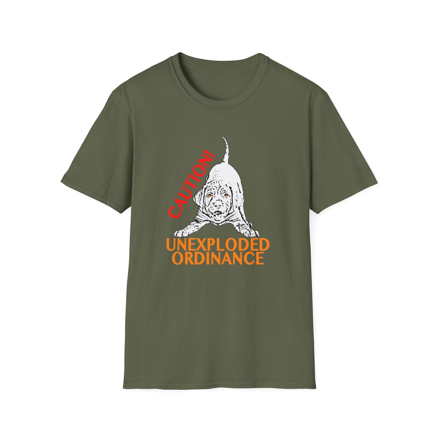 Vizsla Puppy 'Caution! Unexploded Ordinance' T-Shirt