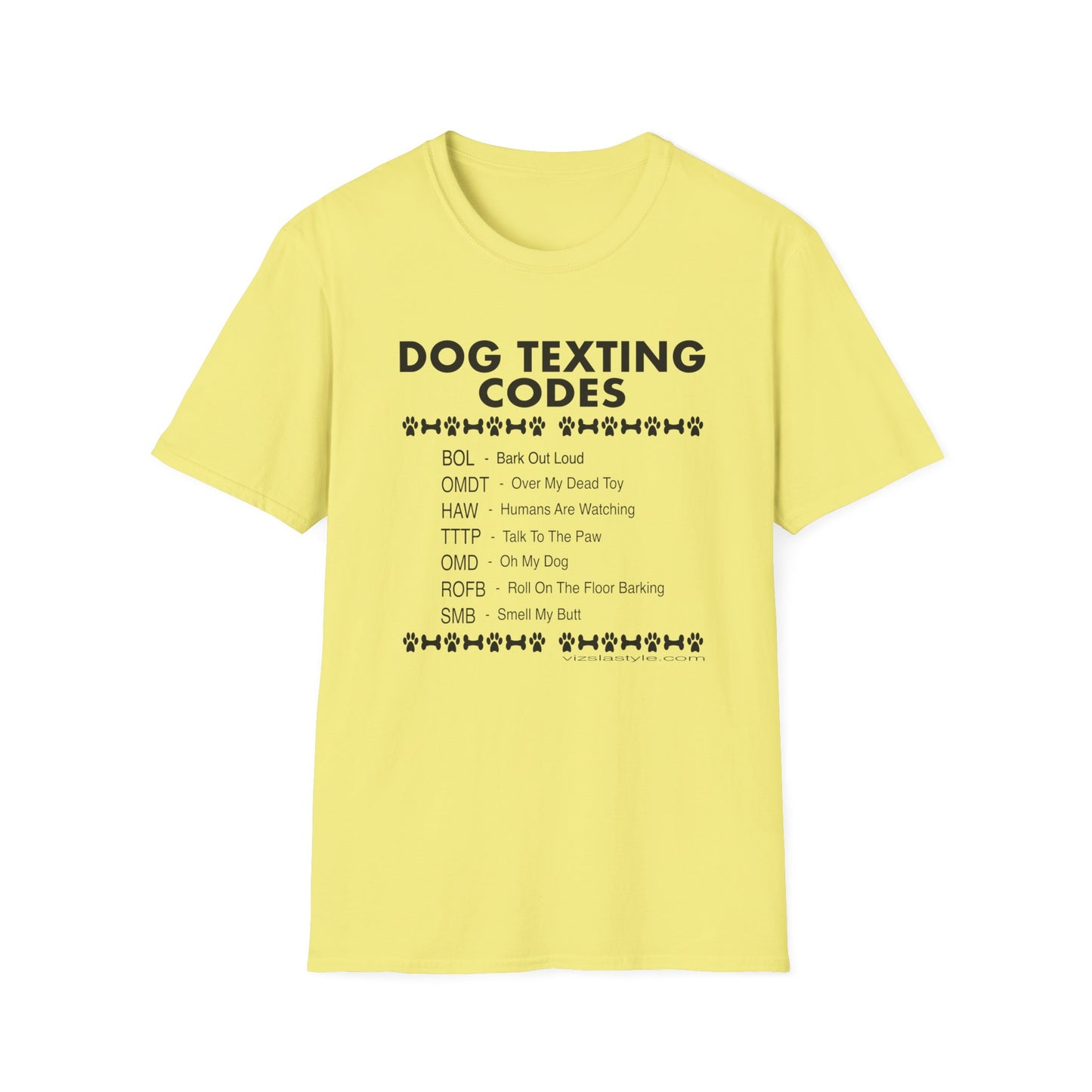Dog Texting Codes T-Shirt — Funny Dog Lover Tee