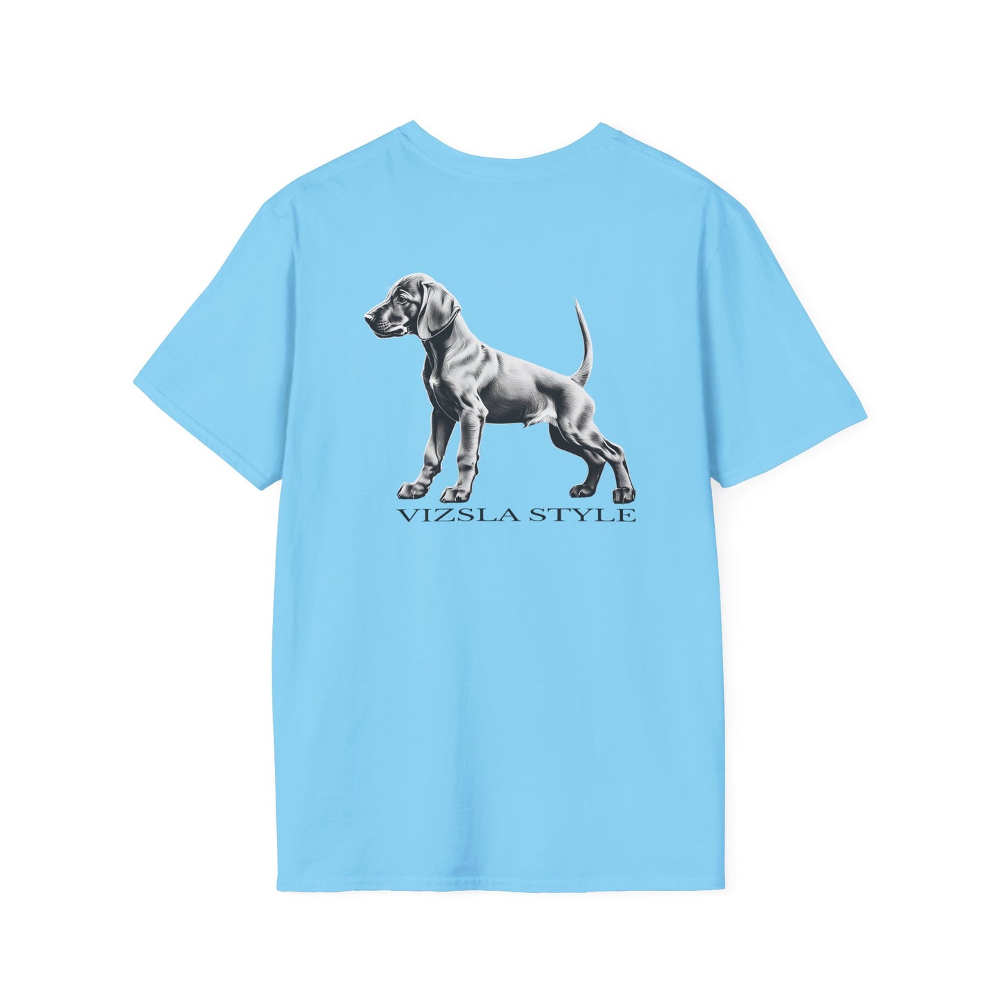 Vizsla Style Puppy w/ Dark Text T-Shirt 2- Sided