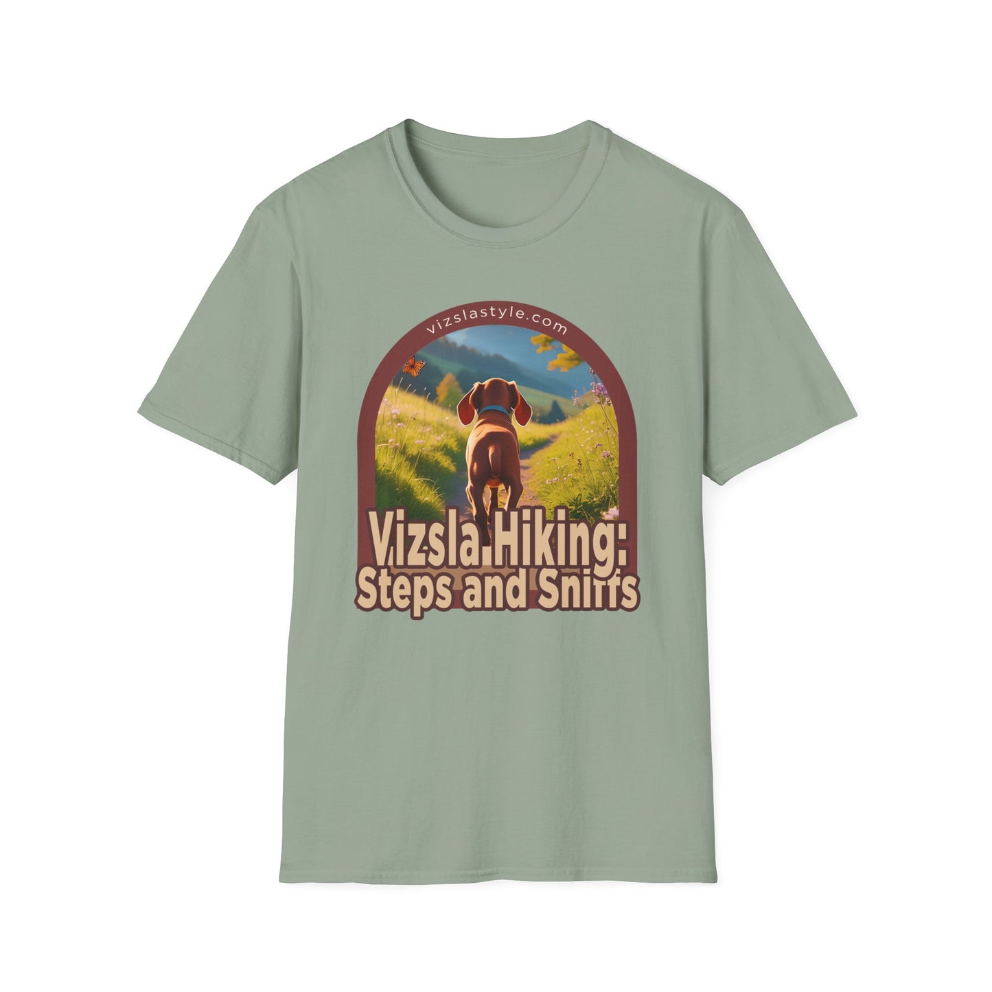 Vizsla Hiking: Steps And Sniffs Puppy t-shirt