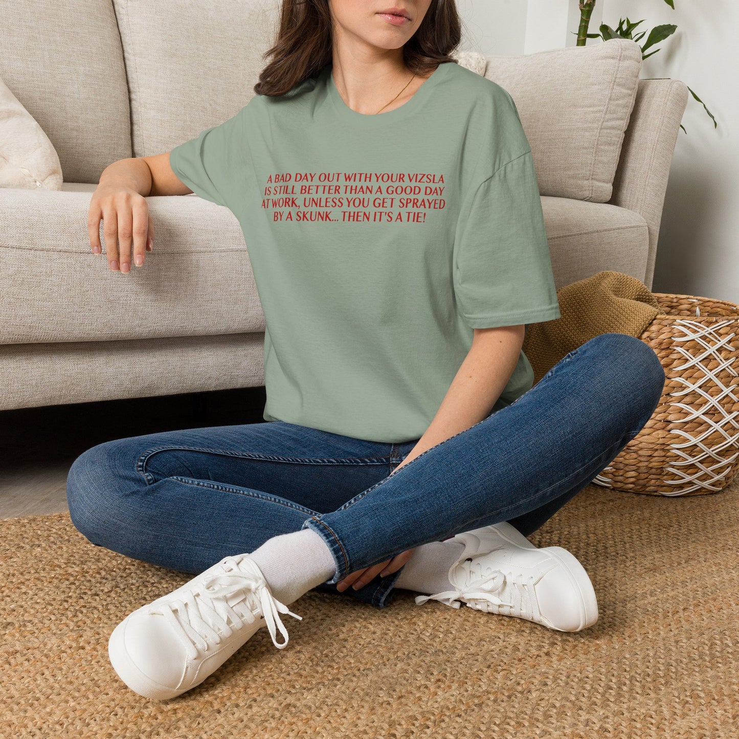 Funny Vizsla T-Shirt - A Bad Day Out Design