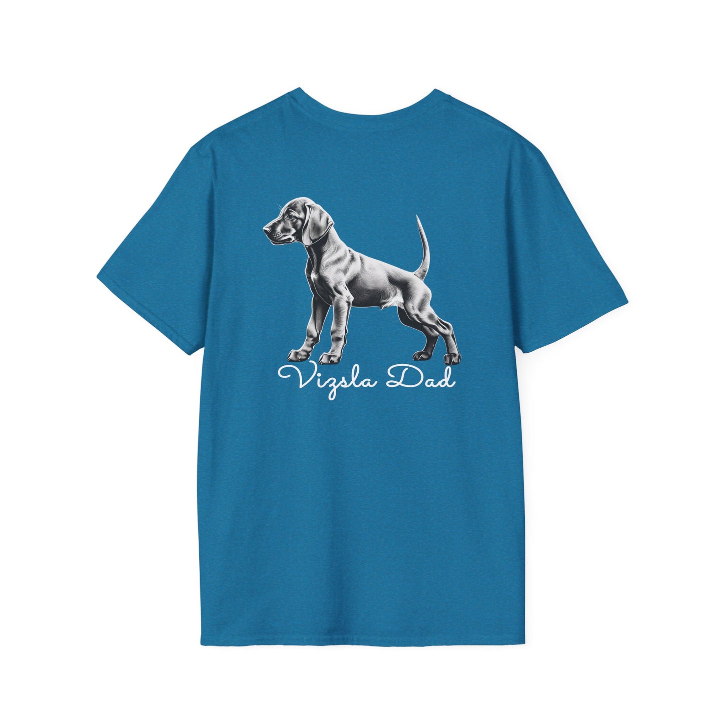 Vizsla Style - Vizsla Dad & Puppy w/ Light Text T-Shirt