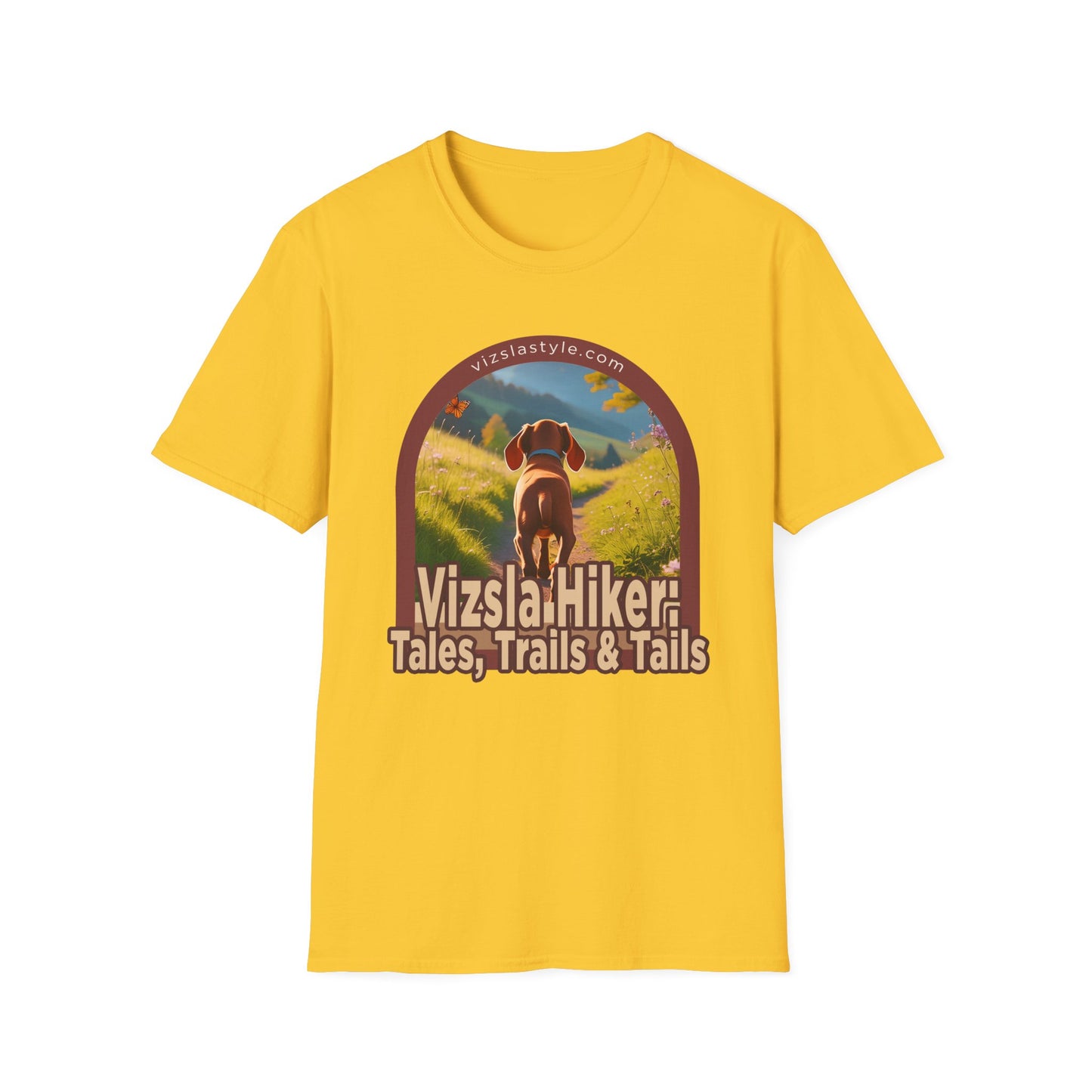 Vizsla Hiker: Tales, Trails & Tails Puppy t-shirt