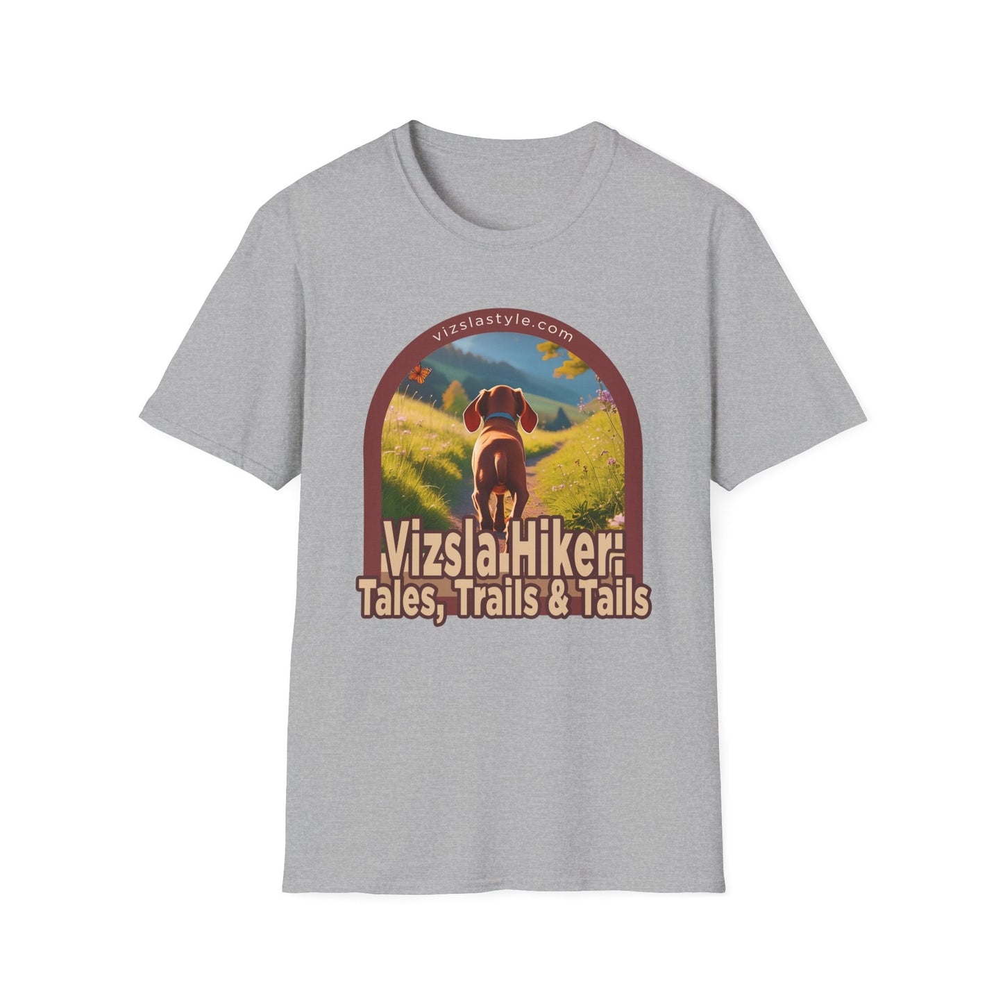 Vizsla Hiker: Tales, Trails & Tails Puppy t-shirt