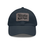 Vizsla Style Leather Patch Dad Hat, Custom Dog Hat, Pet Lover Gift, Outdoor Cap, Adjustable Baseball Hat, Unique Father's Day Gift, Mom Hat