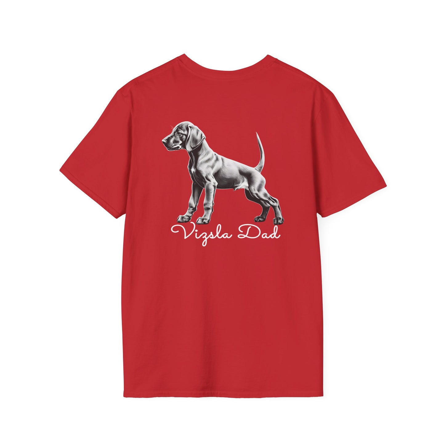 Vizsla Style - Vizsla Dad & Puppy w/ Light Text T-Shirt