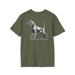 Vizsla Style Puppy w/ Light Text T-Shirt - 2 - Sided