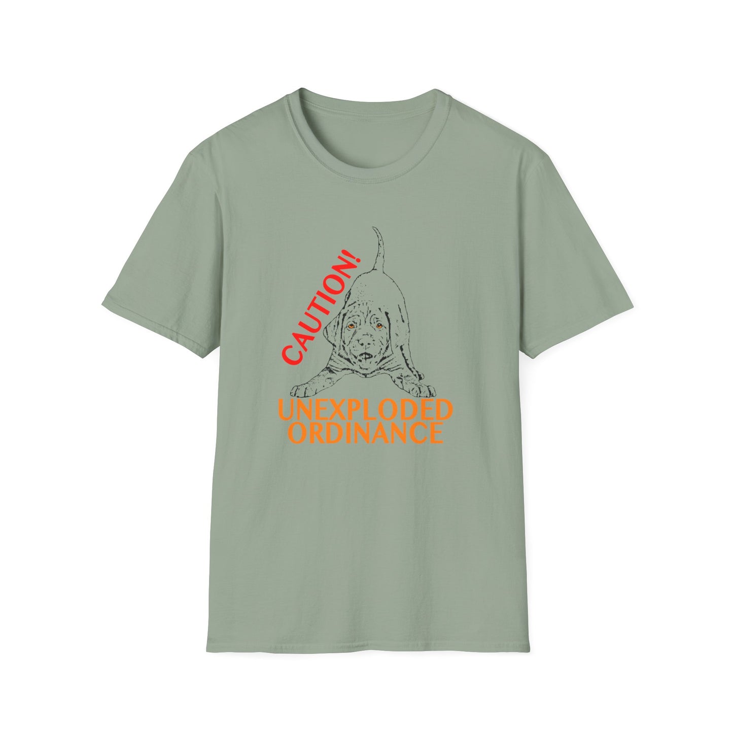 Vizsla Puppy 'Caution! Unexploded Ordinance' T-Shirt