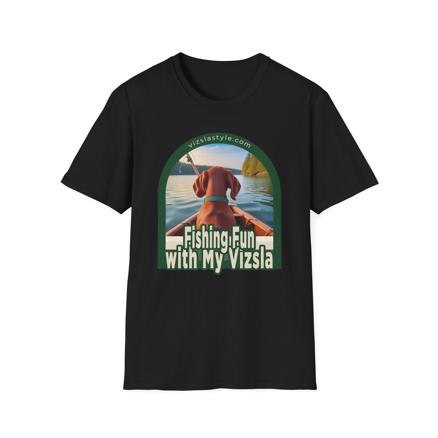 Fishing Fun With My Vizsla! t-shirt