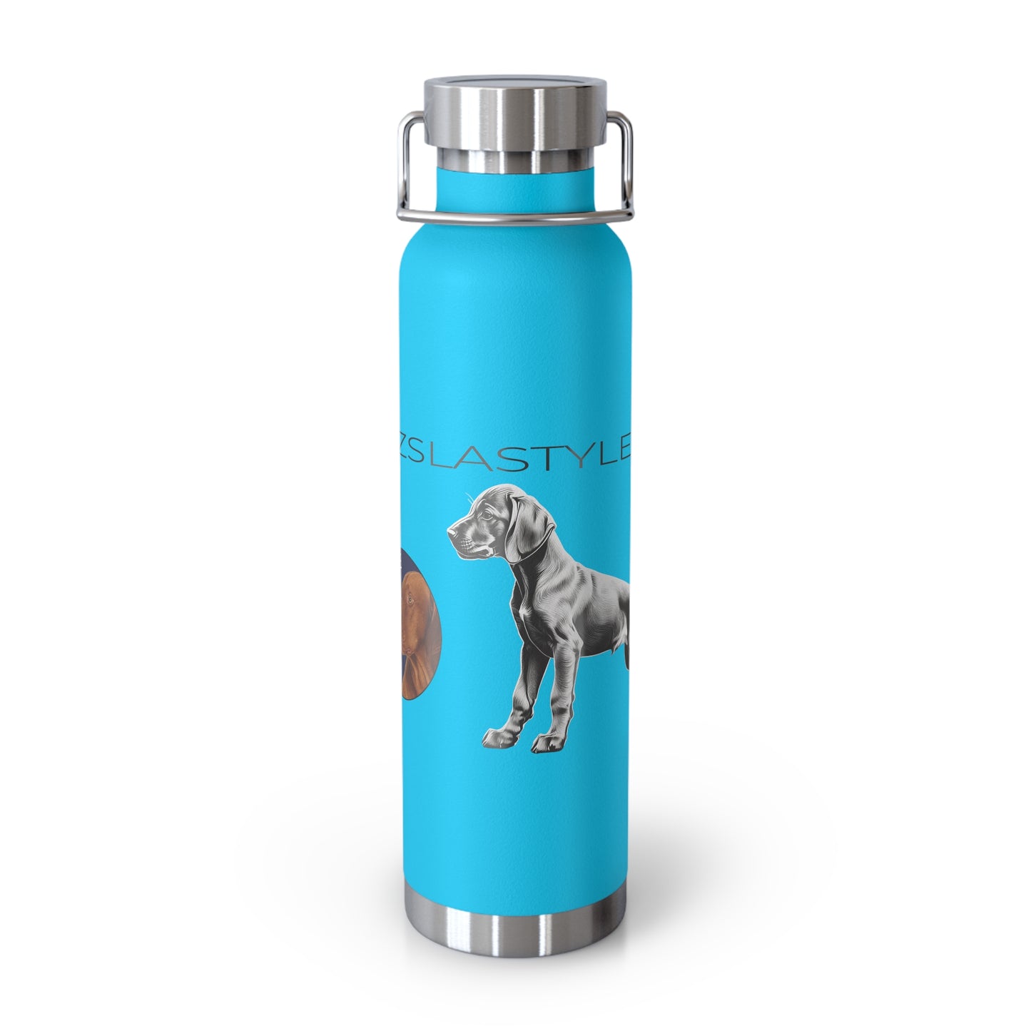 Vizsla Style Puppy w/ Logo - Stylish Copper Insulated Water Bottle