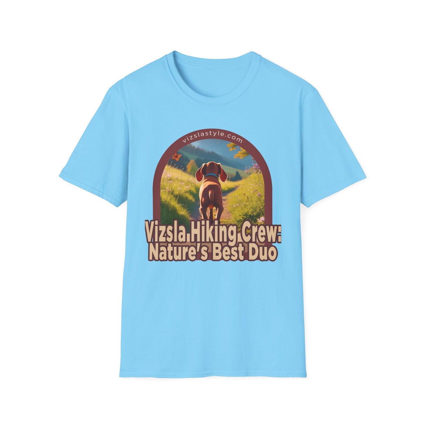 Vizsla Hiking Crew: Nature's Best Duo Puppy t-shirt