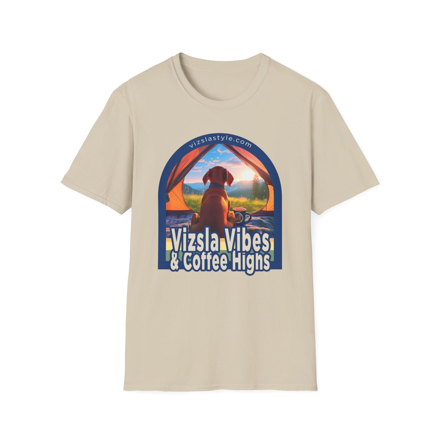 Vizsla Vibes & Coffee Highs! t-shirt