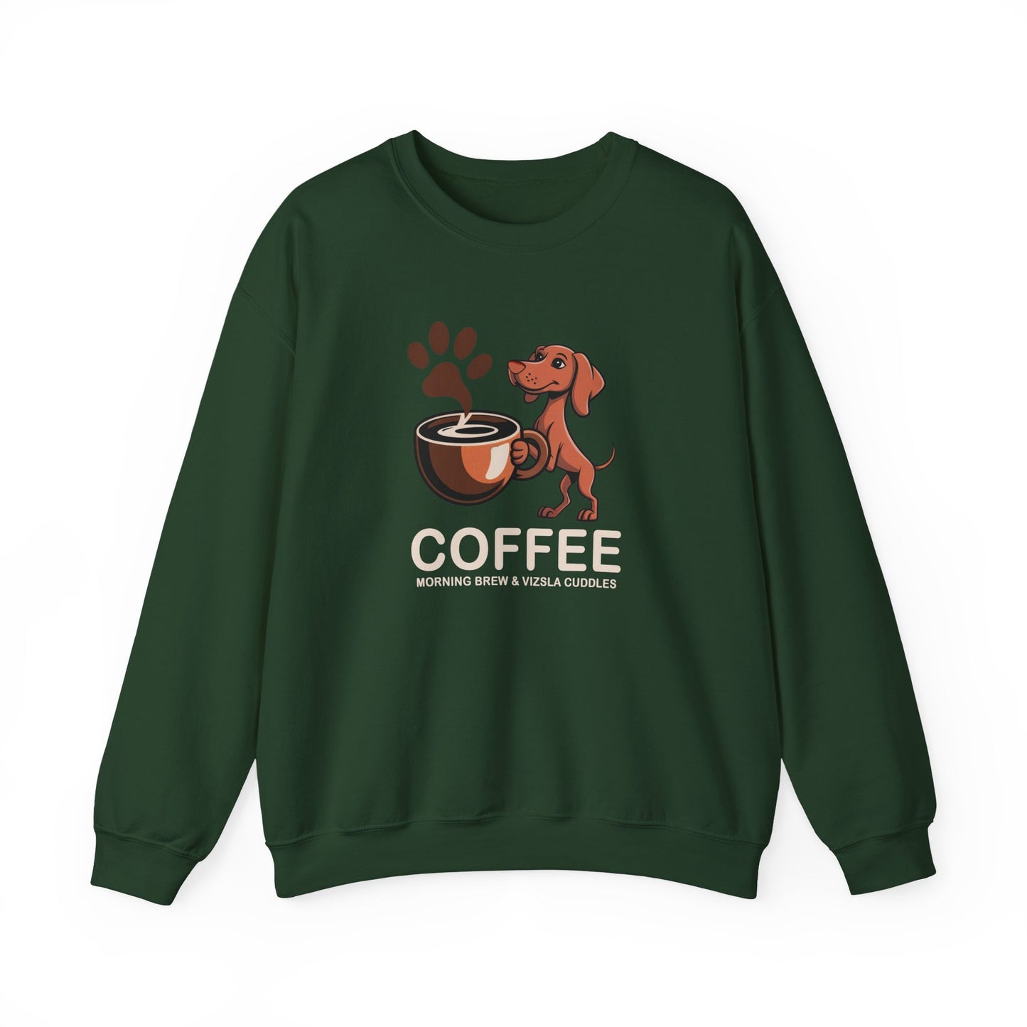 Morning Brew & Vizsla Cuddles Puppy Sweatshirt