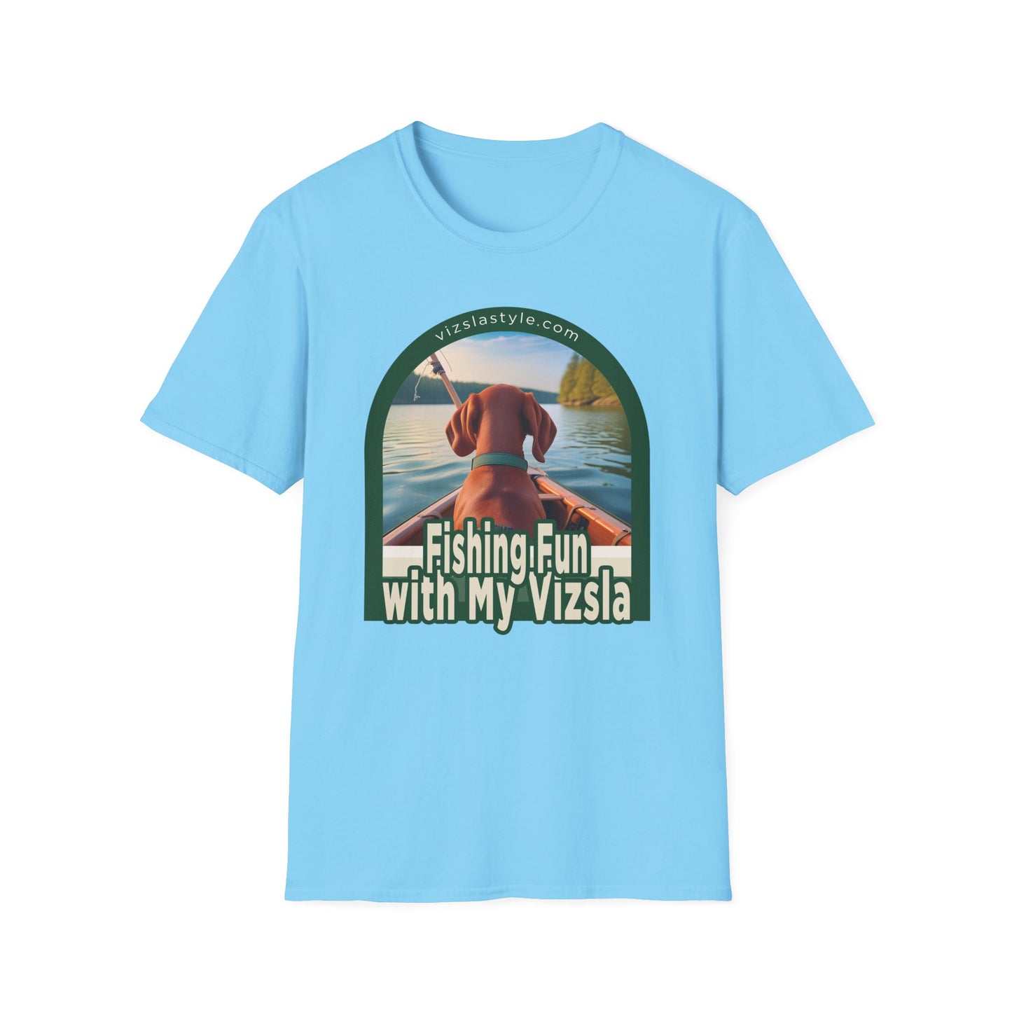 Fishing Fun With My Vizsla! t-shirt