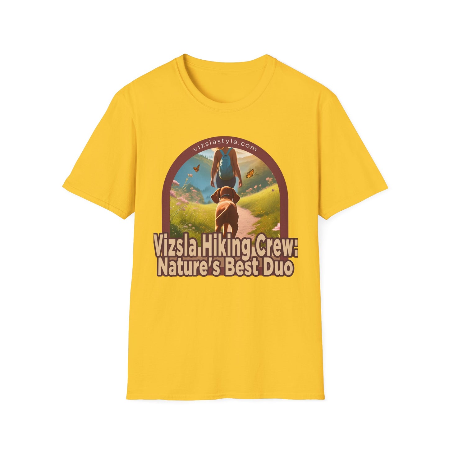 Vizsla Hiking Crew: Nature's Best Duo w/ Hiker t-shirt