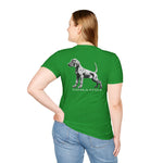 Vizsla Style Puppy w/ Light Text T-Shirt - 2 - Sided