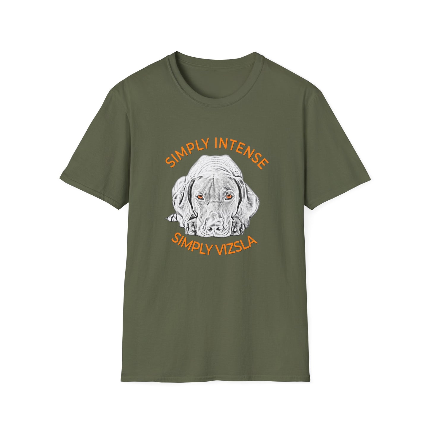 Simply Intense Vizsla T-Shirt — Vizsla Dog Portrait Tee