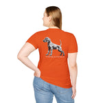 Vizsla Style Puppy w/ Light Text T-Shirt - 2 - Sided