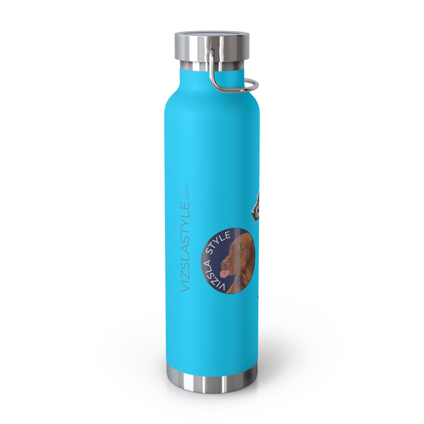 Vizsla Style Puppy w/ Logo - Stylish Copper Insulated Water Bottle