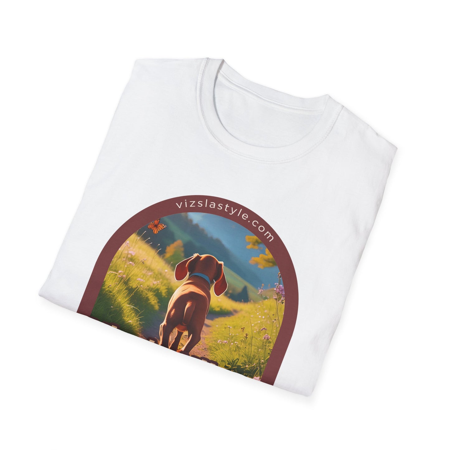 Vizsla Hiker: Tales, Trails & Tails Puppy t-shirt