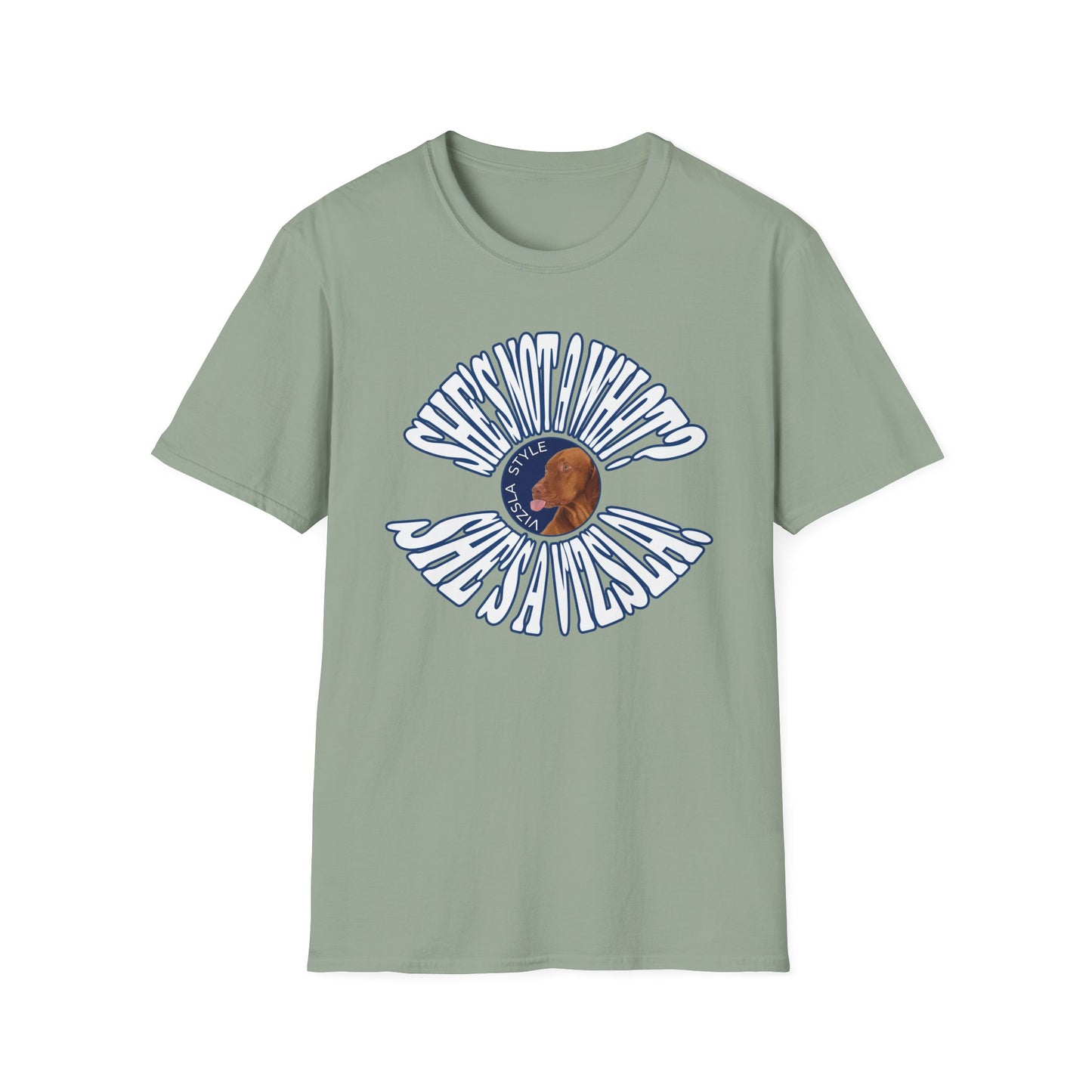 She's Not A What? She's A Vizsla Vintage Round Text t-shirt