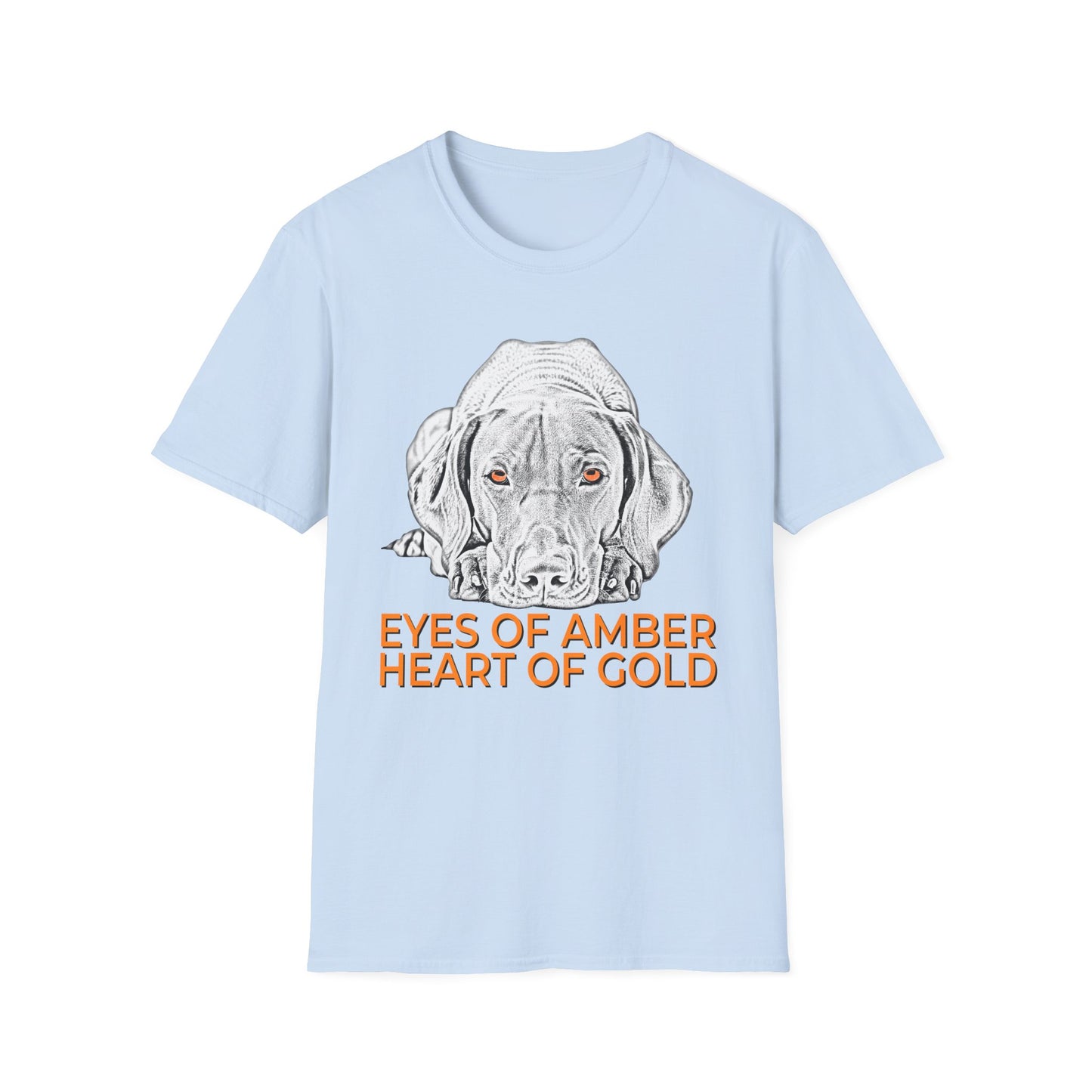 Vizsla T-Shirt — "Eyes of Amber, Heart of Gold" Dog Lover Tee