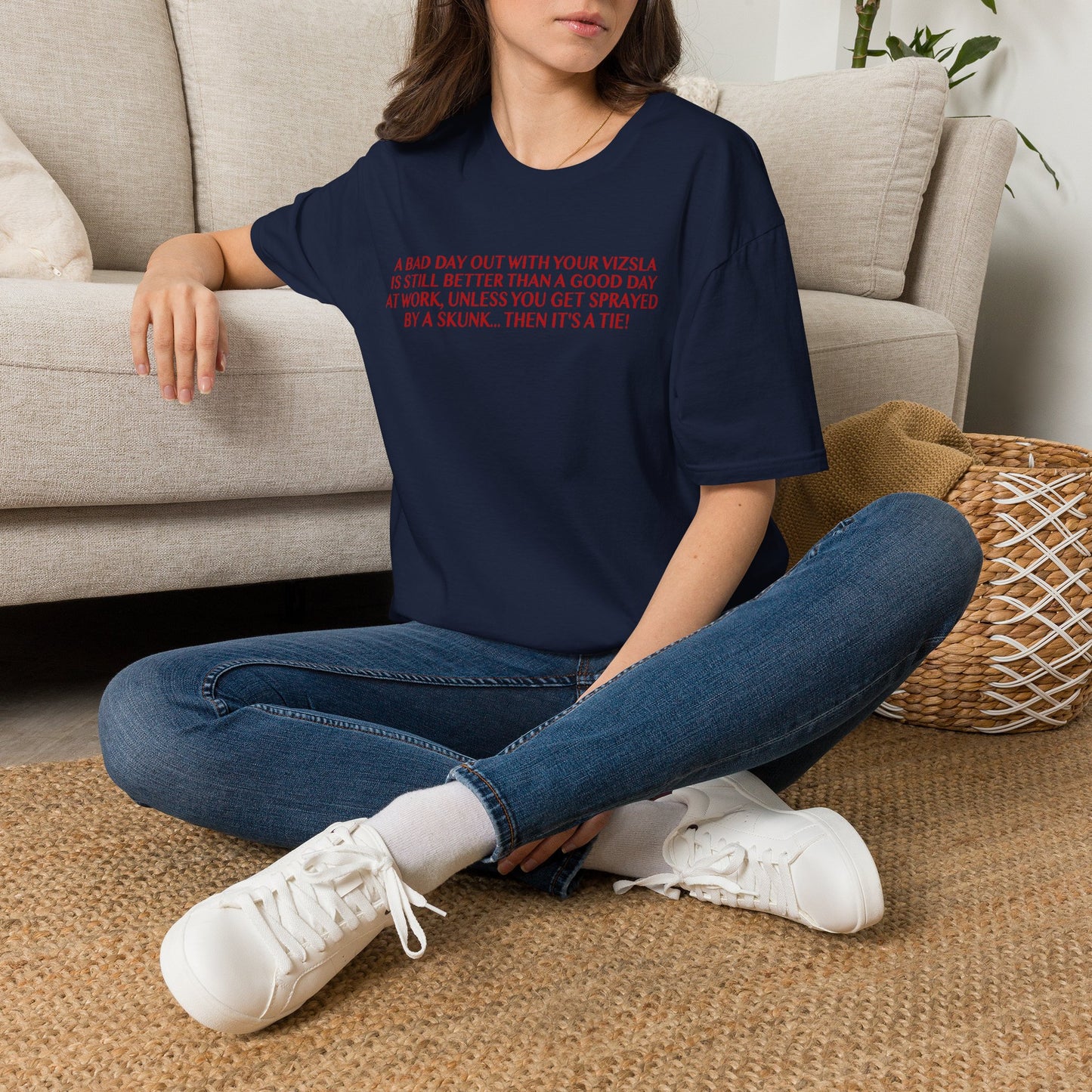 Funny Vizsla T-Shirt - A Bad Day Out Design