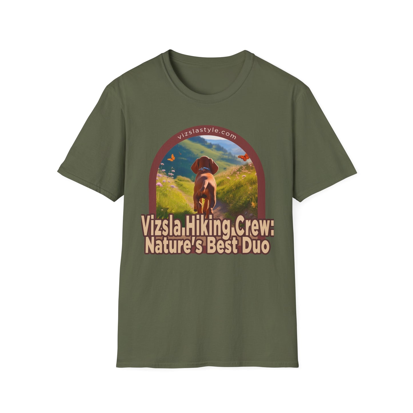 Vizsla Hiking Crew: Nature's Best Duo Dog t-shirt