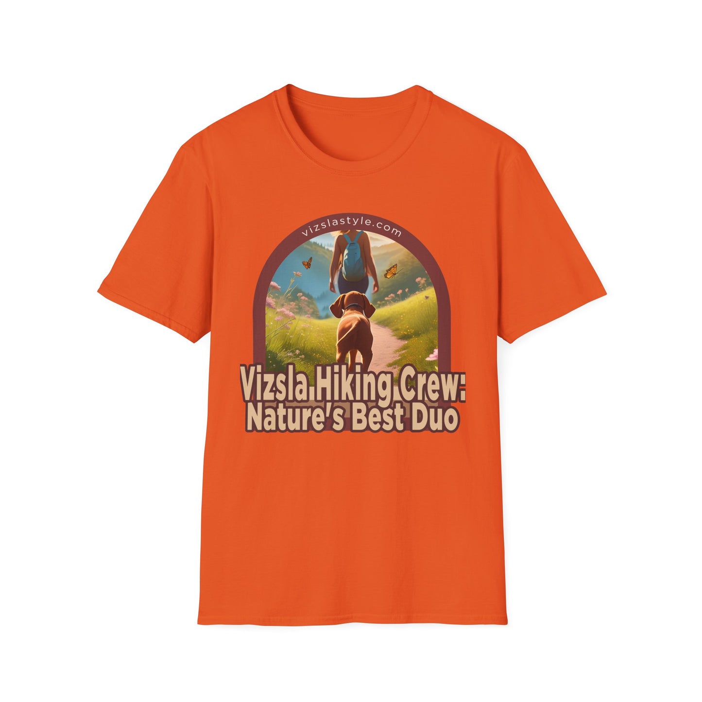 Vizsla Hiking Crew: Nature's Best Duo w/ Hiker t-shirt