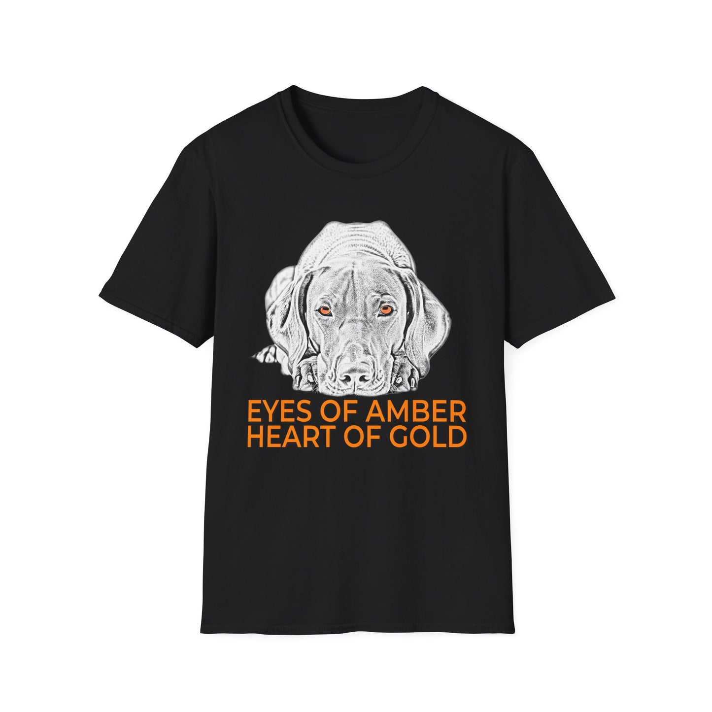 Vizsla T-Shirt — "Eyes of Amber, Heart of Gold" Dog Lover Tee