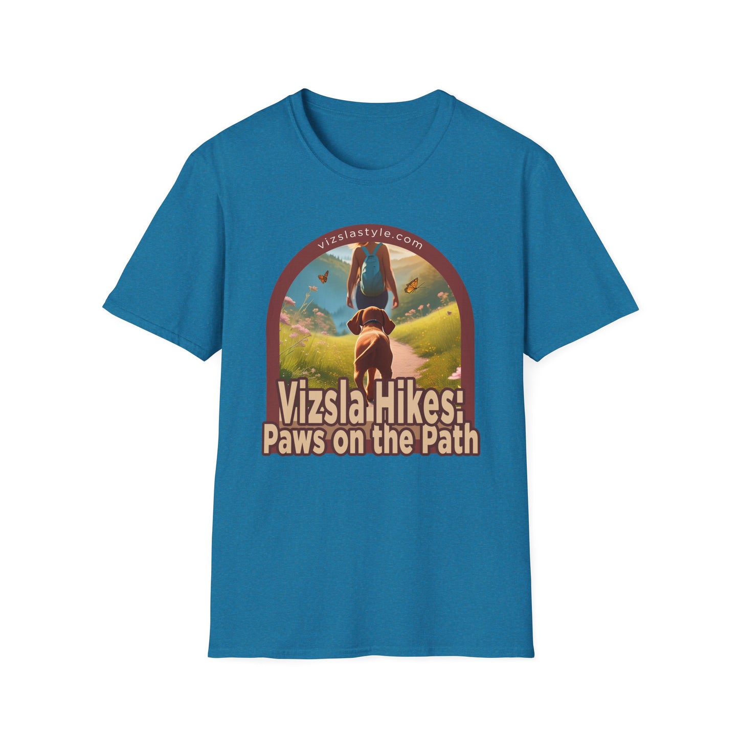 Vizsla Hikes: Paws On The Path w/ Hiker t-shirt