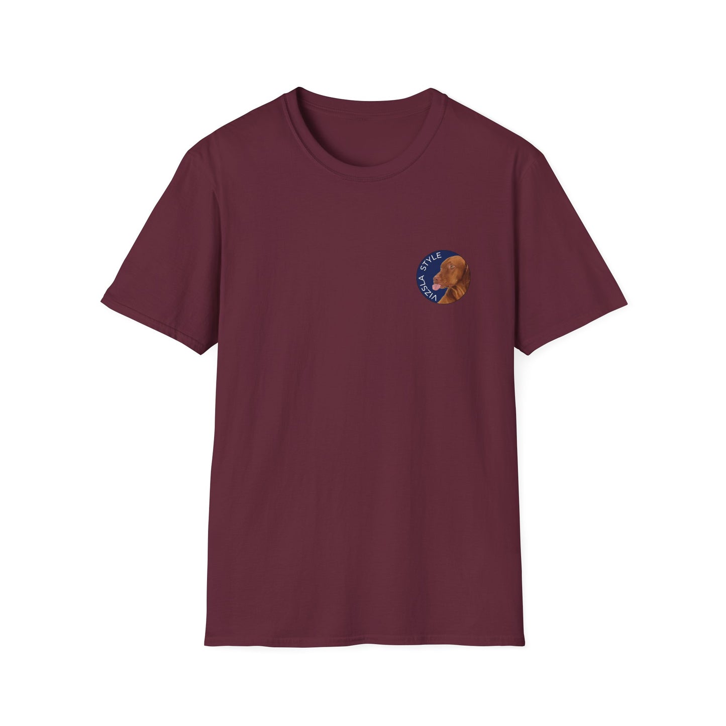 Vizsla Style Puppy w/ Light Text T-Shirt - 2 - Sided