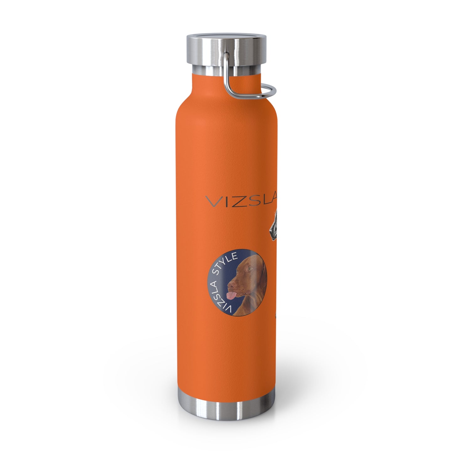 Vizsla Style Puppy w/ Logo - Stylish Copper Insulated Water Bottle