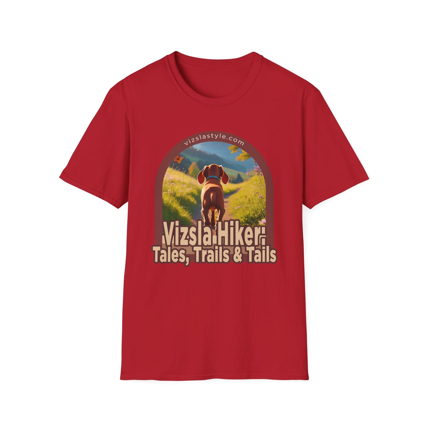 Vizsla Hiker: Tales, Trails & Tails Puppy t-shirt